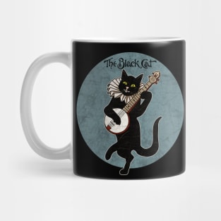 Vintage Cat Playing Banjo Mug